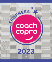 Copropriété lauréate du Grand Prix 2022 et logo des Trophées Métropolitains CoachCopro © Agence Parisienne du Climat / Verna Achitectes